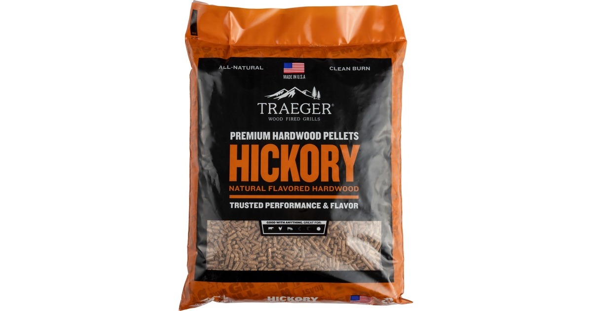 TraegerPellets van hardhout Hickory brandstof  (9 kg)