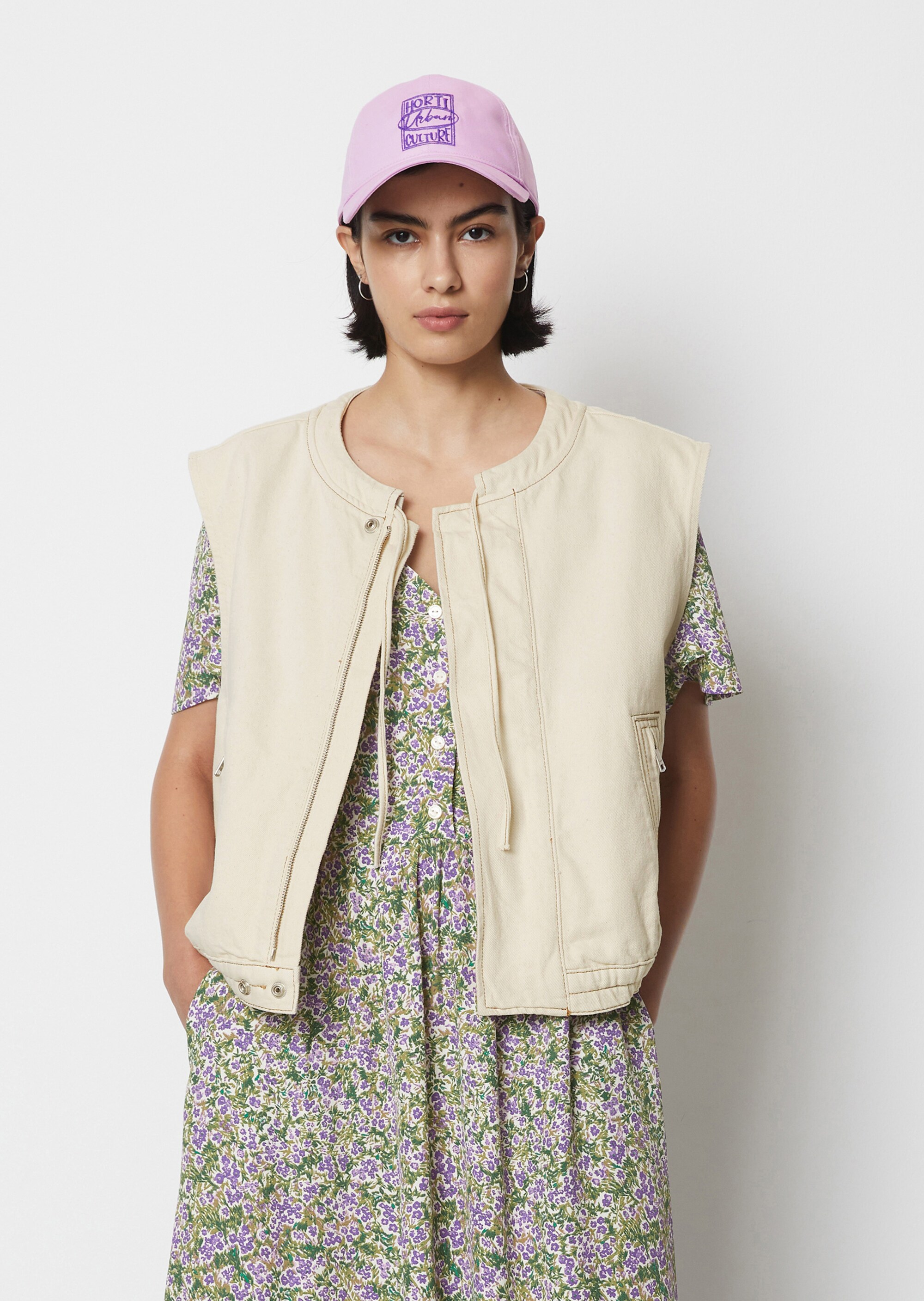 Denim-Weste relaxedaus Organic Cotton-Lyocell-Mix