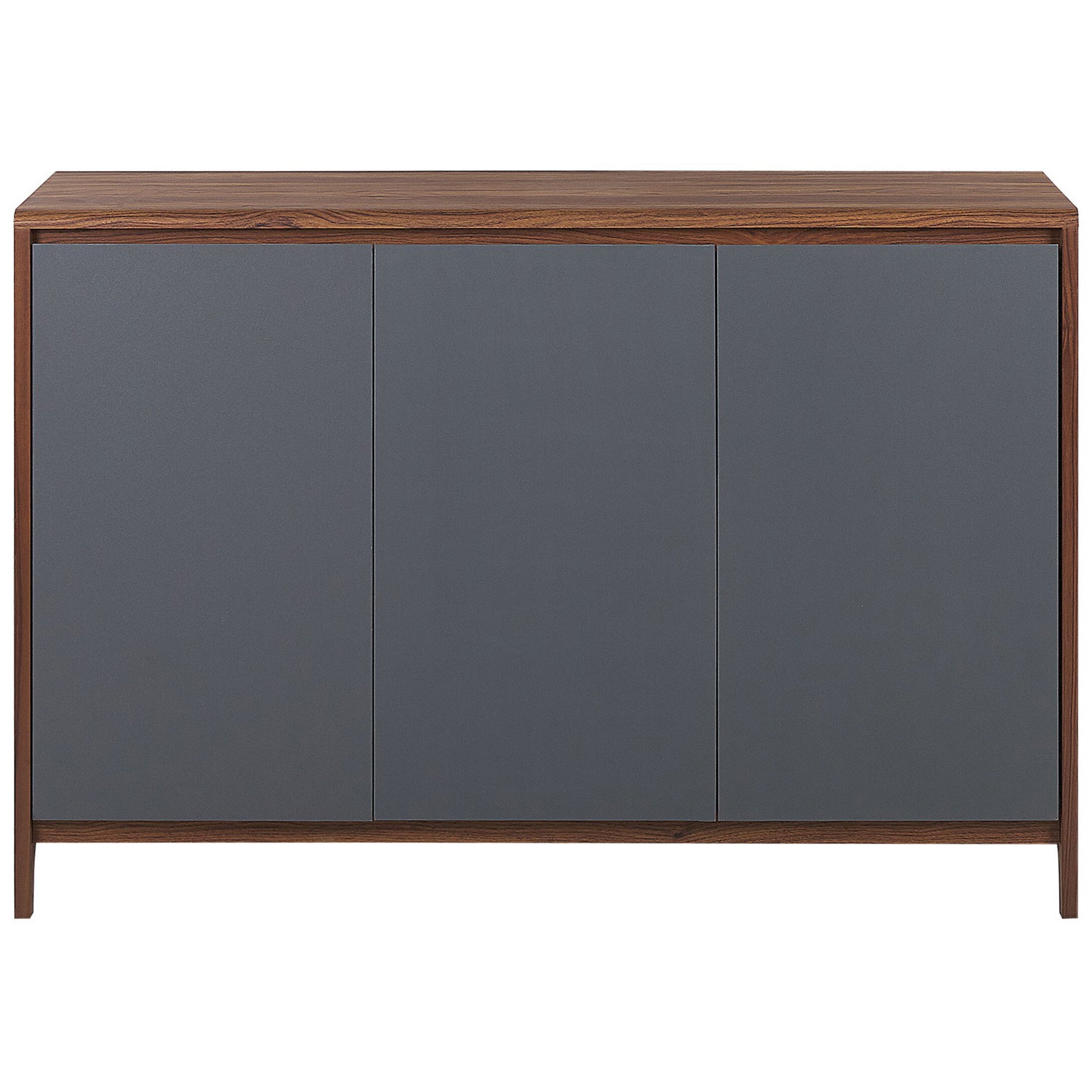 Beliani - MEDFORT - Dressoir - Donkerbruin|Grijs - Vezelplaat