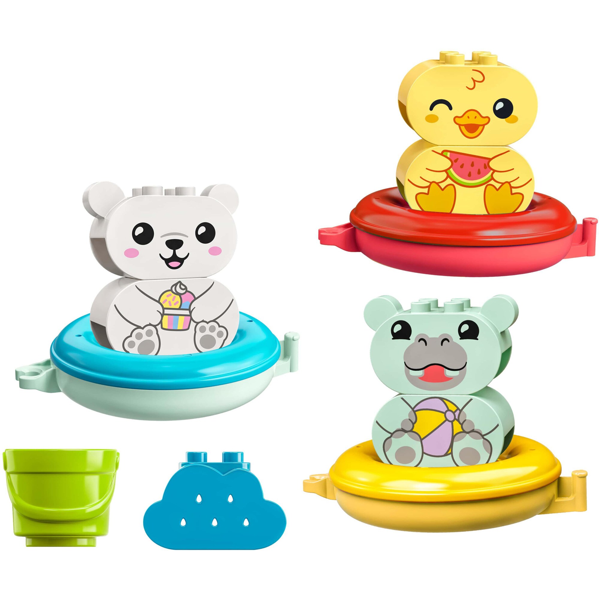 LEGO Konstruktionsspielzeug DUPLO Badewannenspaß: Schwimmender Tierzug
