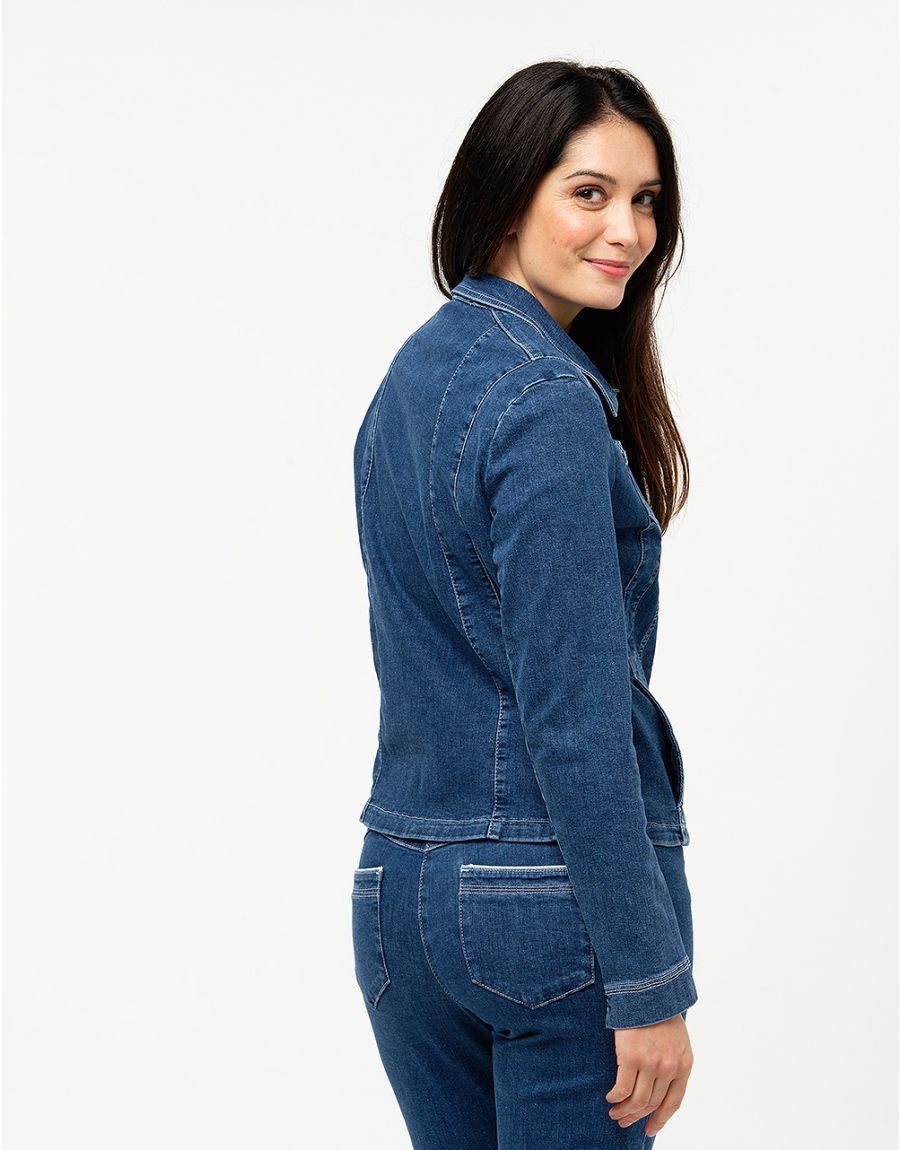 Veste jean stone coton