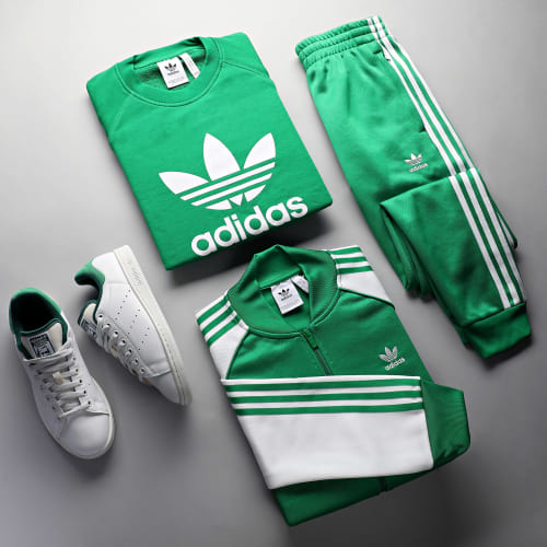 Baskets Stan Smith ID2005 Cloud White Green Cry White