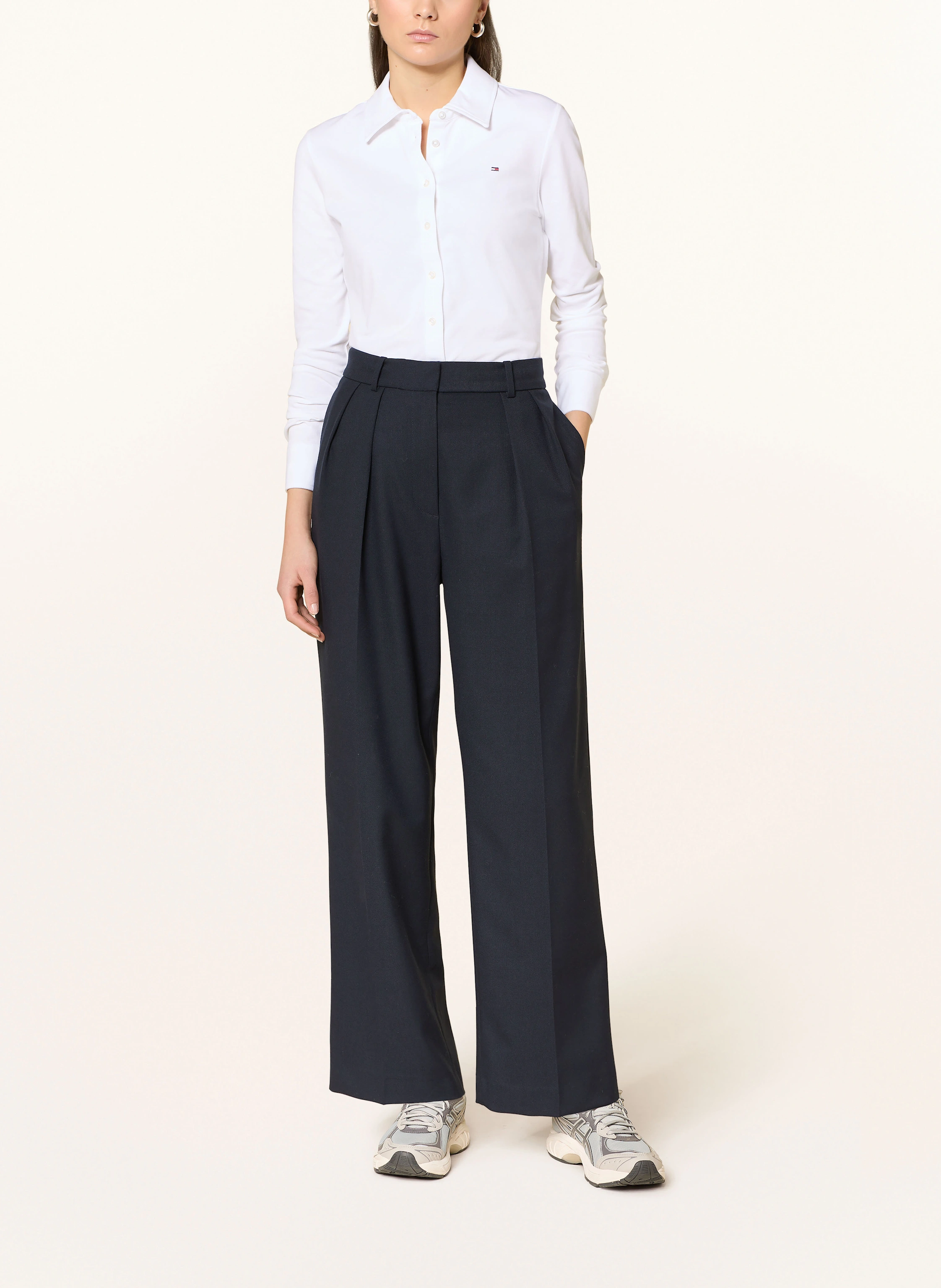 TOMMY HILFIGER Hemdbluse aus Piqué