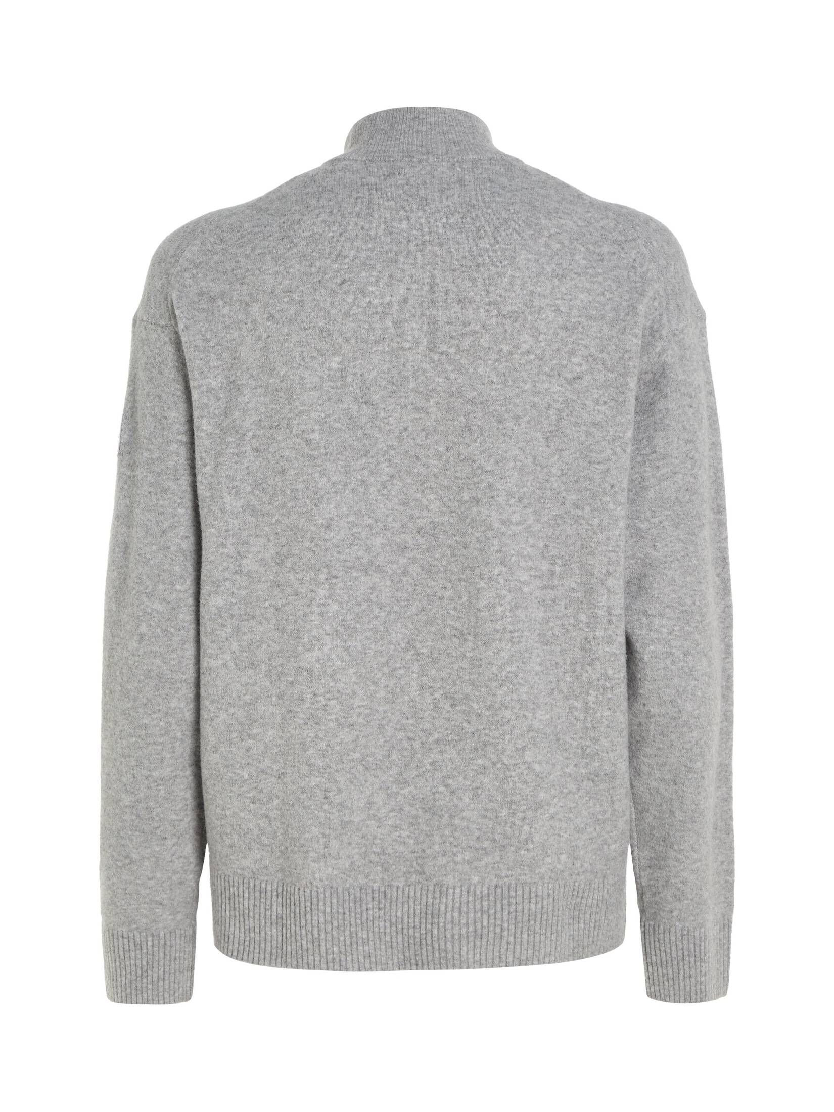 CALVIN KLEIN| Herren Strickpullover Troyer mit Knopfleiste und Reißverschluss