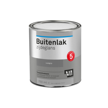 Karwei buitenlak zijdeglans loodgrijs 750 ml
