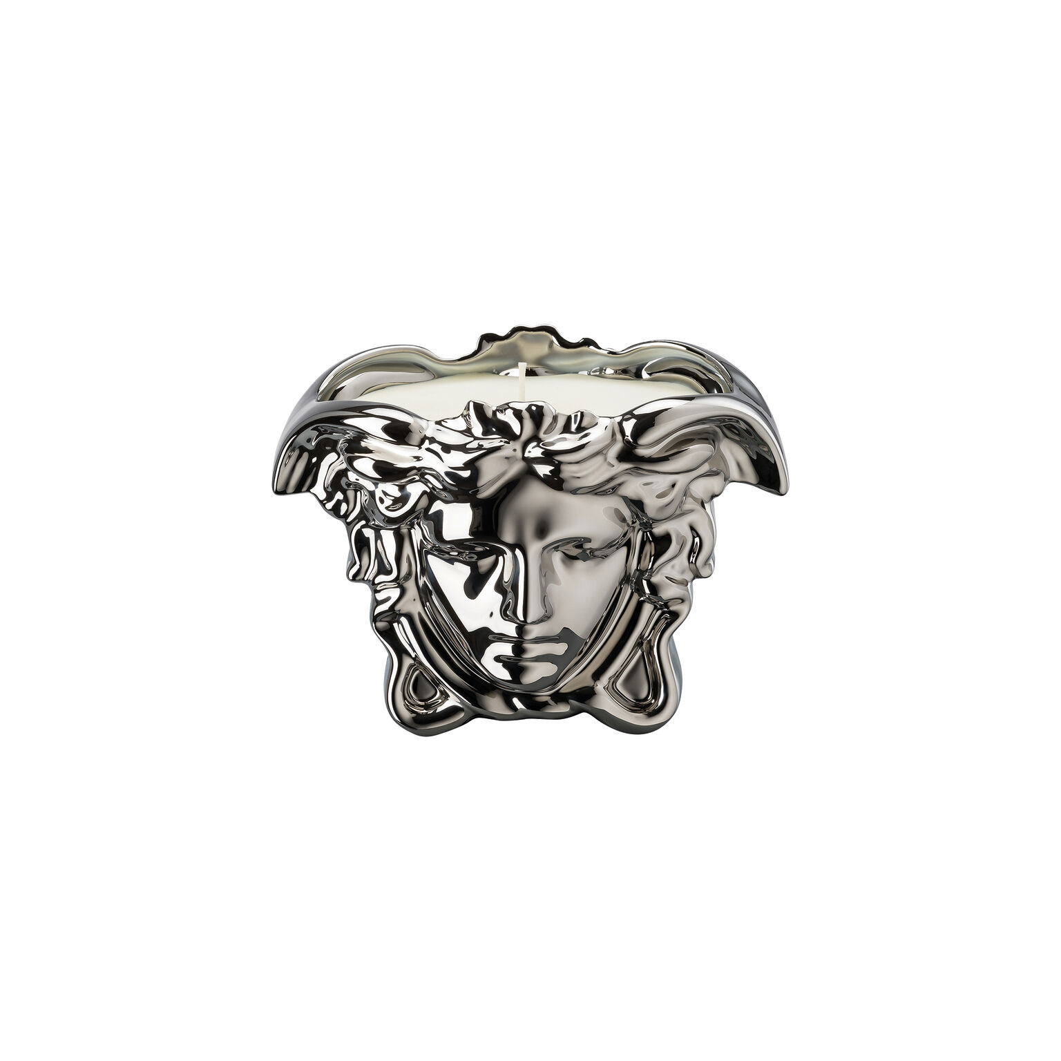 Medusa Grande Silver Tischlicht mit Duftwachs
