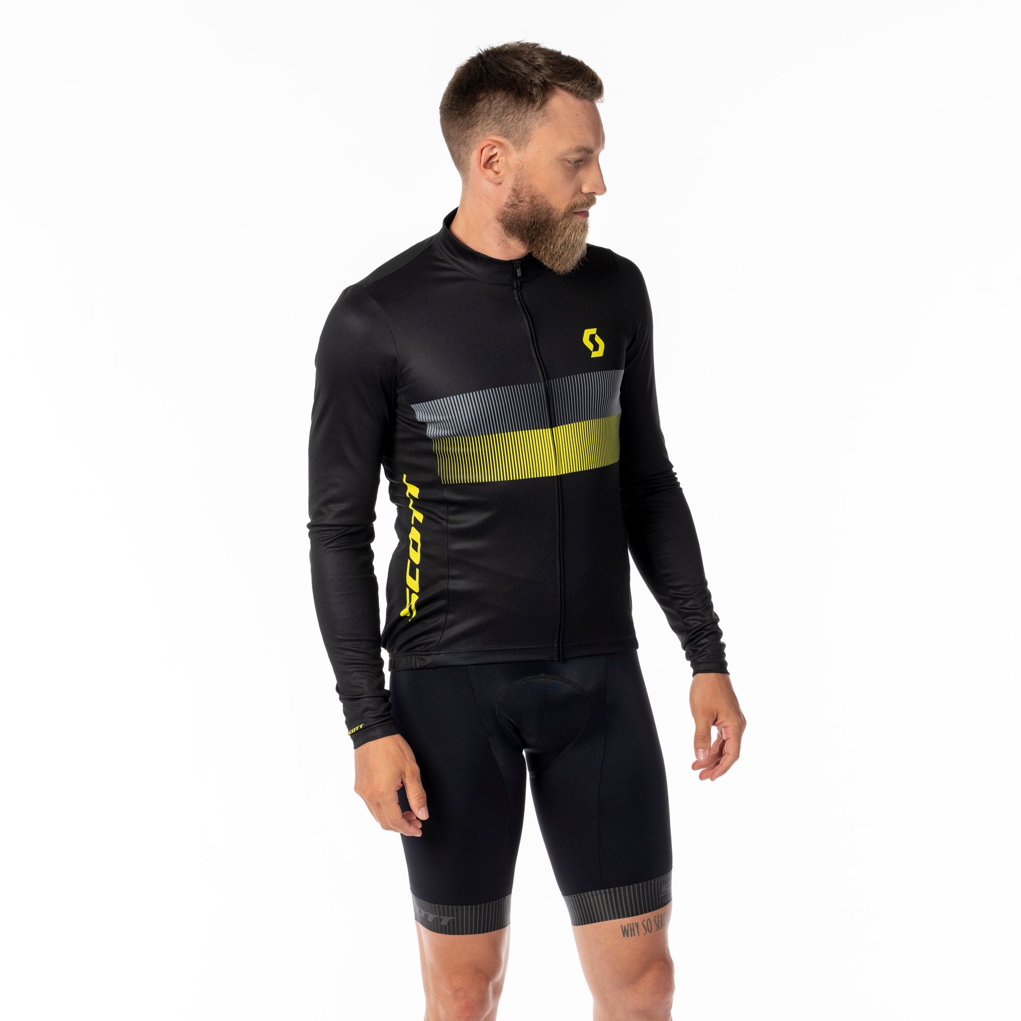 SCOTT RC Team 10 Langærmet Jersey Sort/Gul