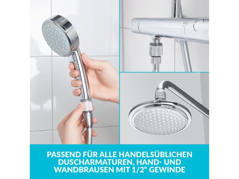 puregreen Wassersparregler Dusche, Chrom, Regulierbar Wassersparer für die Dusche aus «Die Höhle der Löwen»