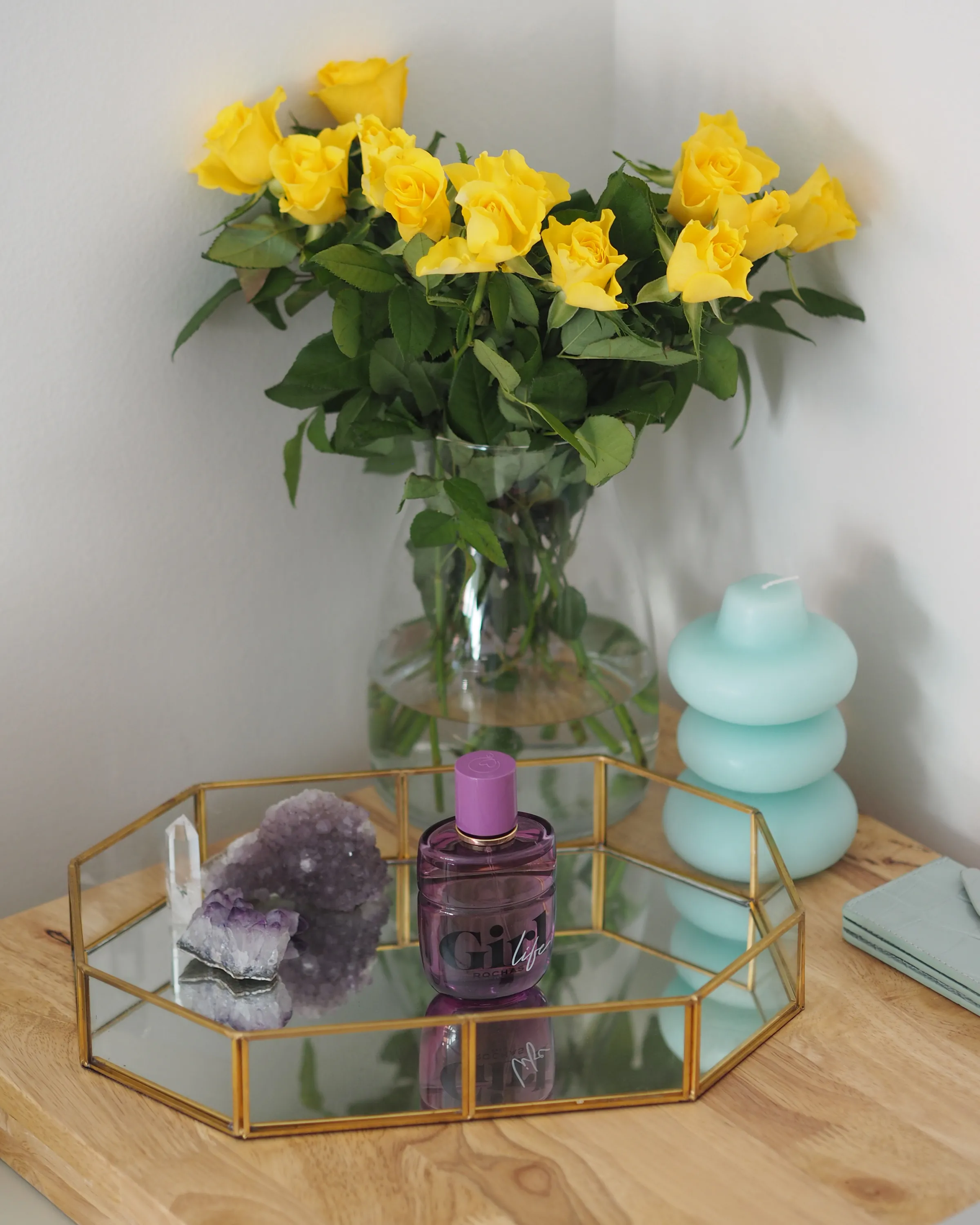 Decoratief dienblad CHABRIS Glas Goud
