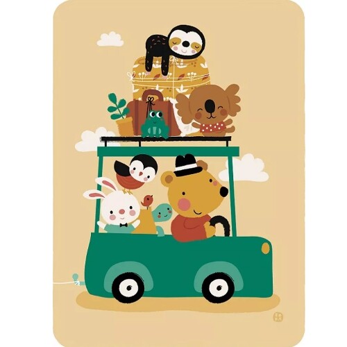 By bora ansichtkaart - op vakantie