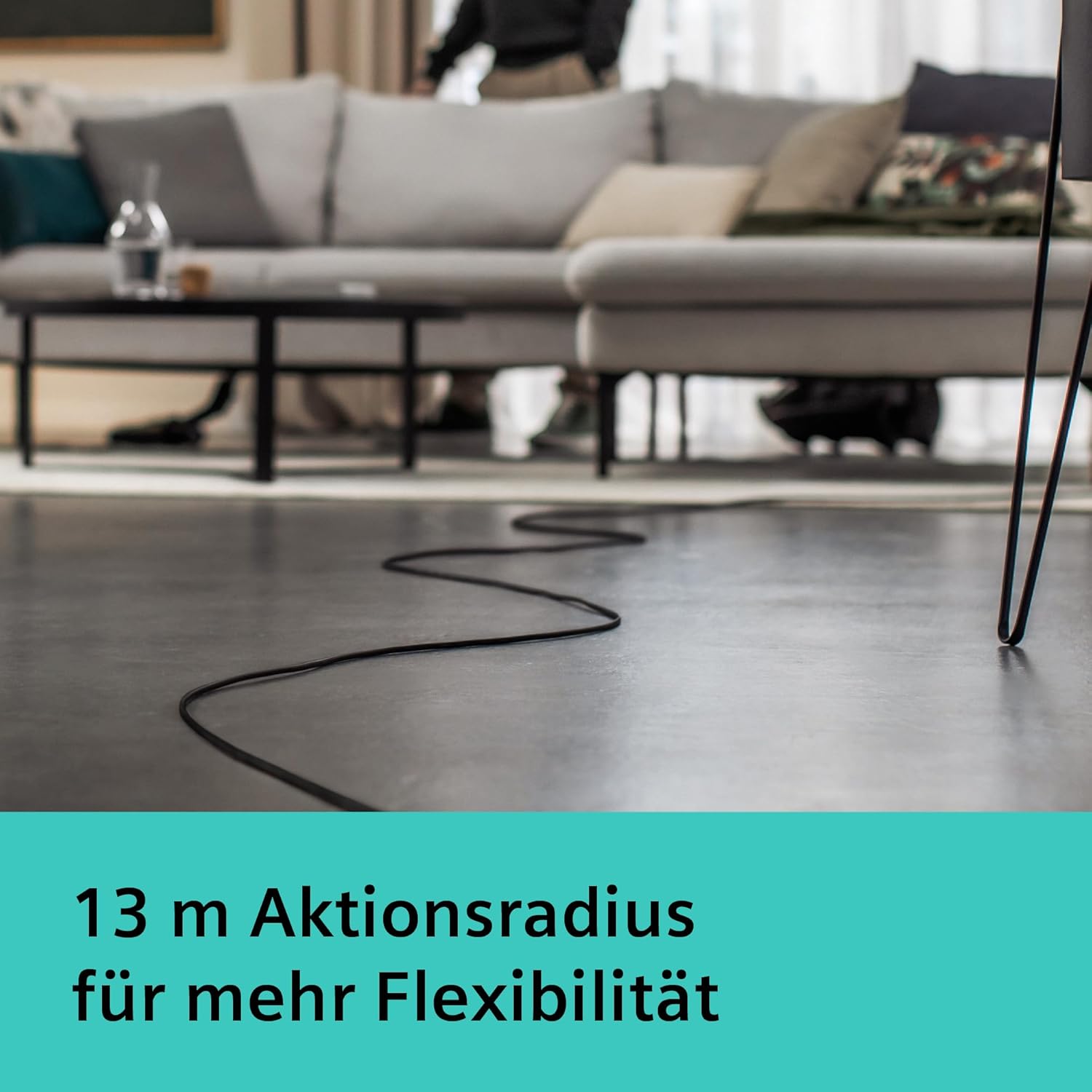 Siemens Staubsauger mit Beutel Q5.0 Extreme silencePower VSQ5X1232, für Allergiker, Hygiene-Filter, Starke Saugleistung: Parkett, Teppich, Fliesen, langes Kabel, Made in Germany, 850 W, schwarz