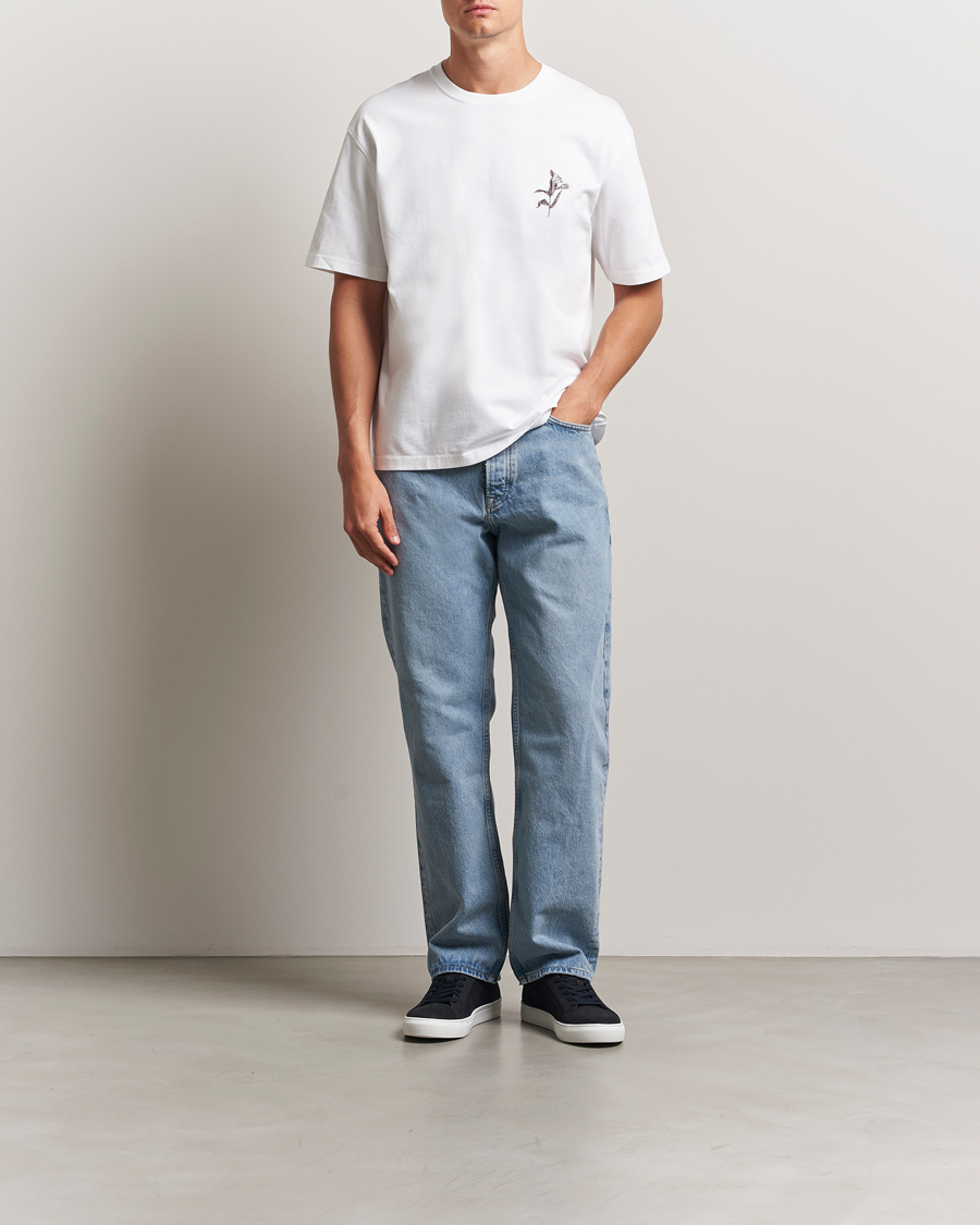 Samsøe Samsøe Printed Lily Crew Neck T-Shirt White