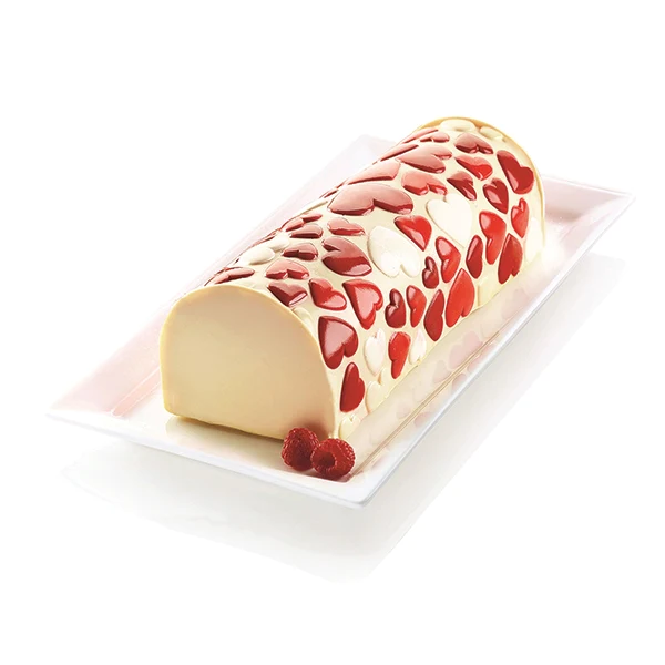 Kit moule bûche et tapis silicone Magic Love Silikomart