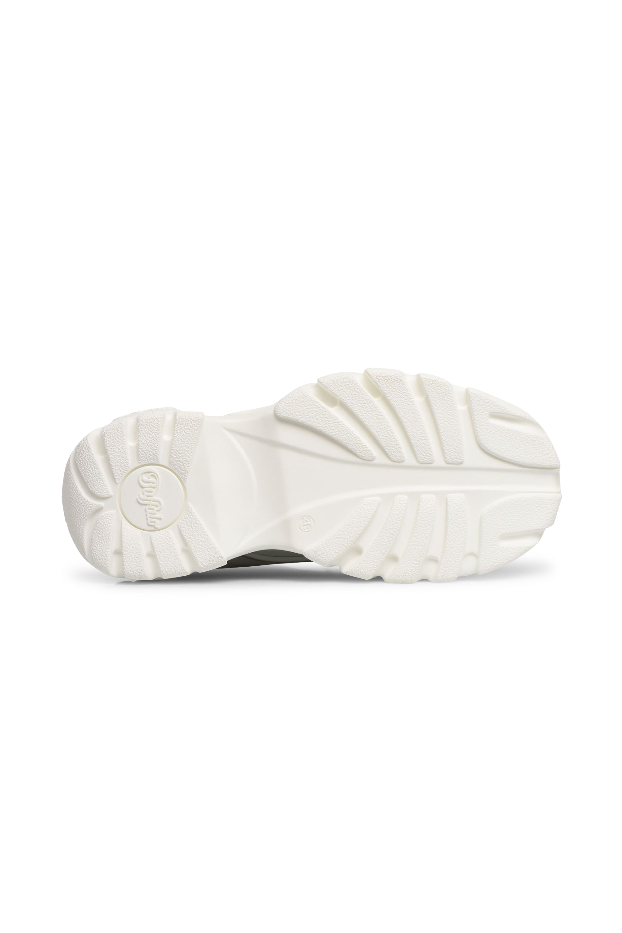 BUFFALO Baskets compensées en cuir Blanc