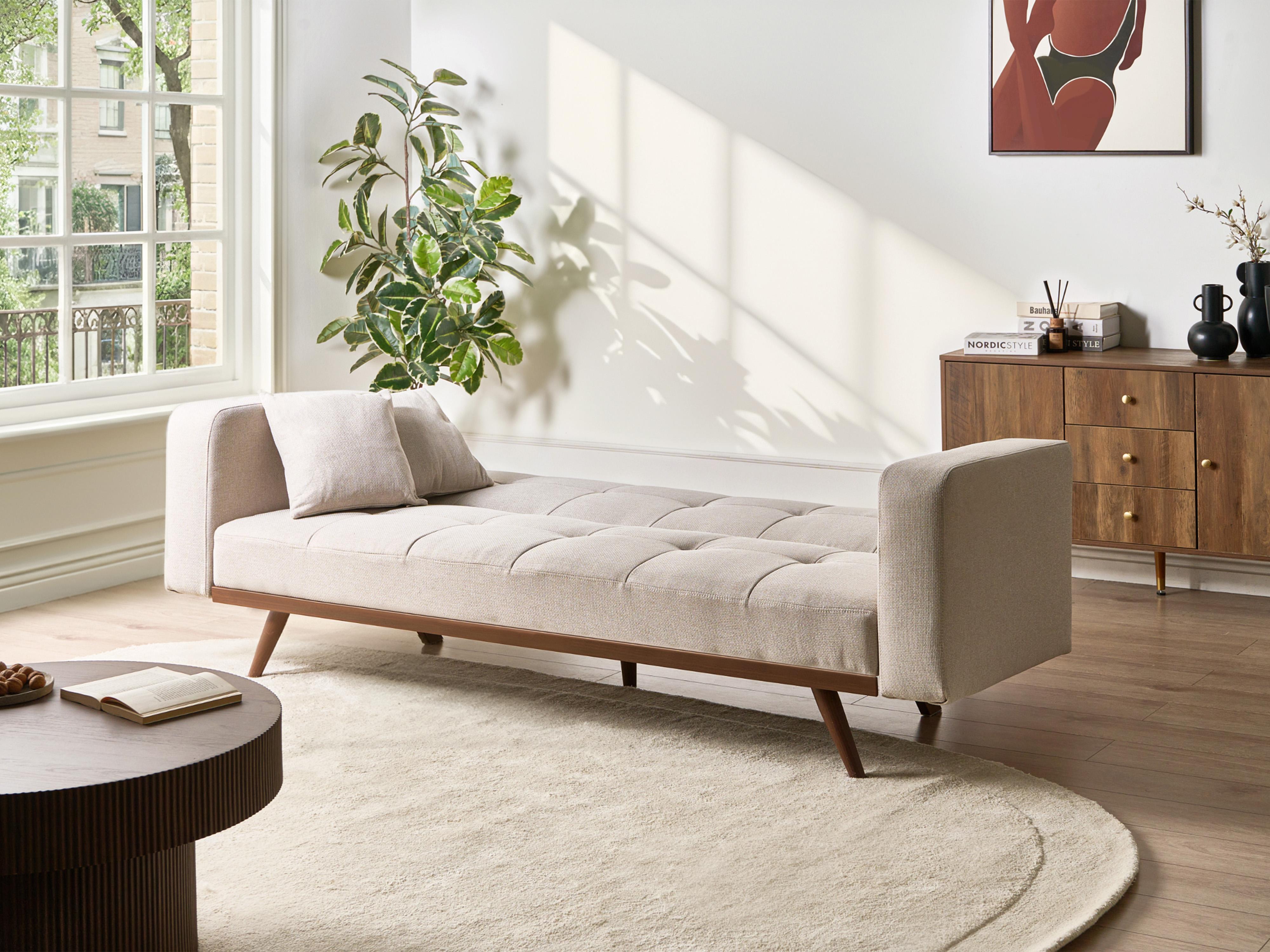 Slaapbank 3-zits HJULBY Lichtbeige