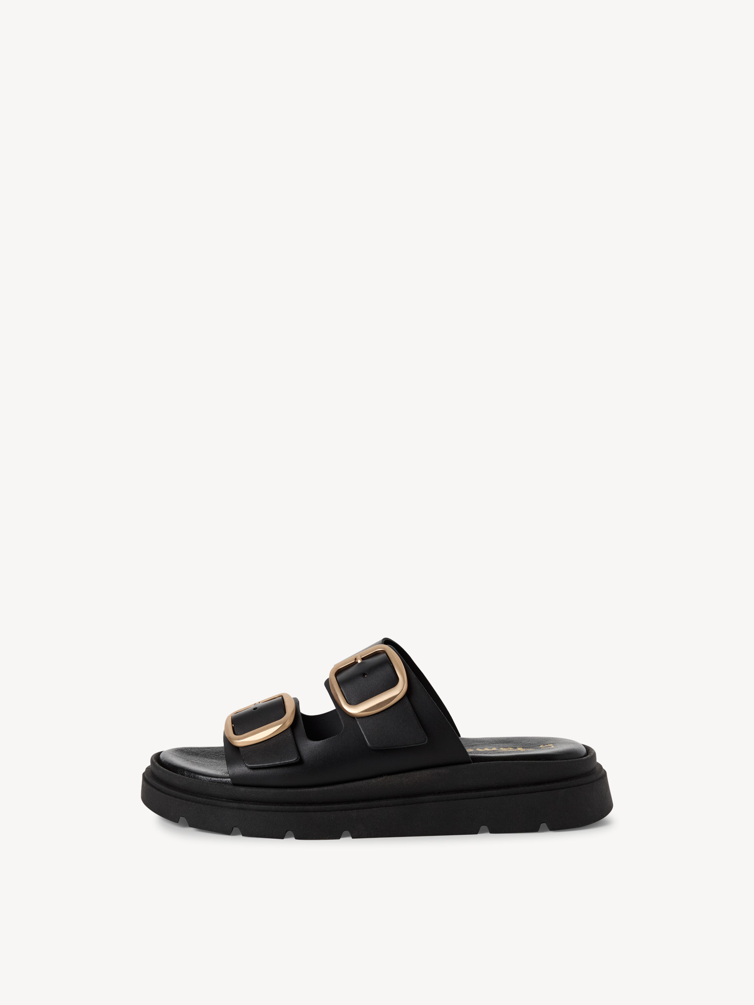 Leren Slipper - zwart