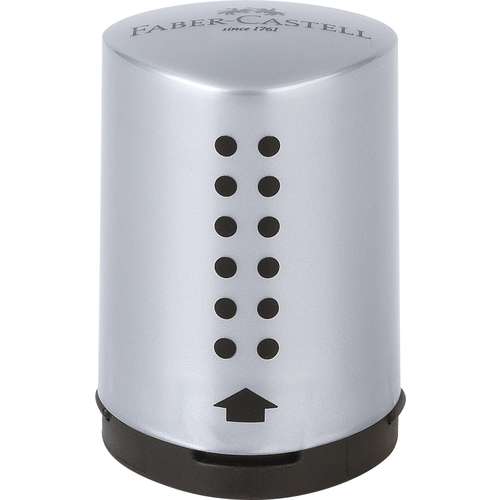 FABER-CASTELL Einfach-Spitzdose GRIP 2001 Mini, silber
