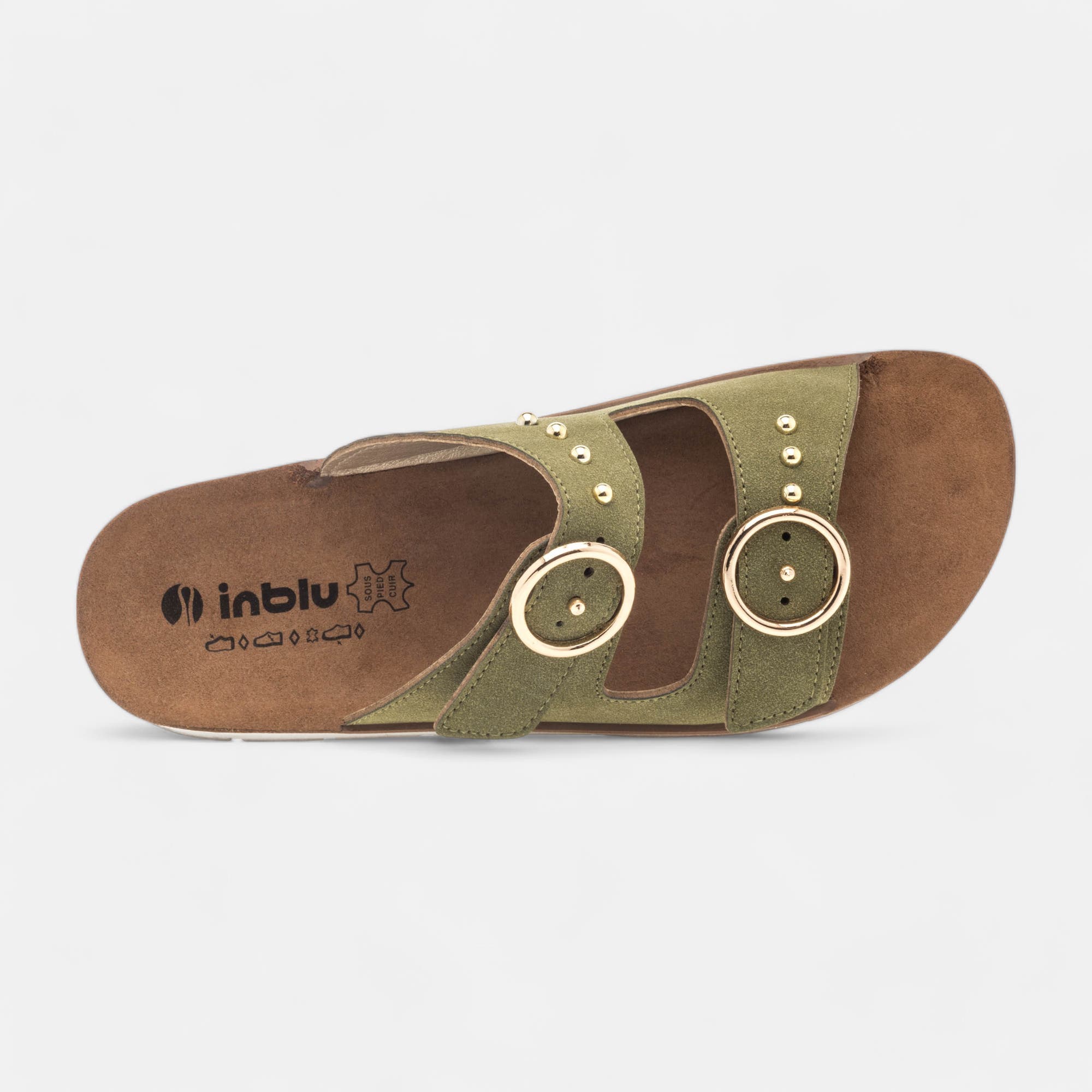Mules Femme kaki