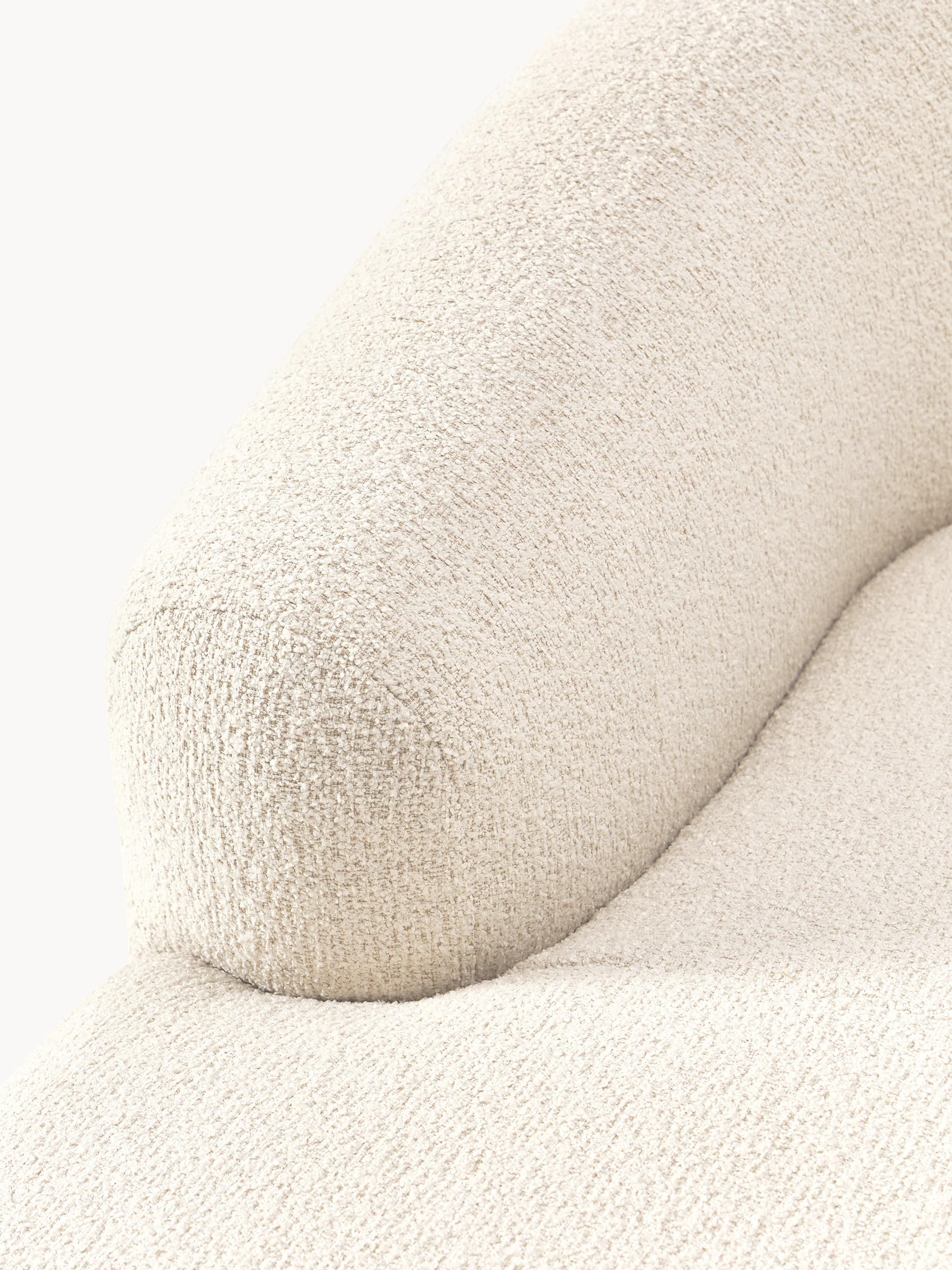 Chaise longue hoekmodule Sofia uit bouclé