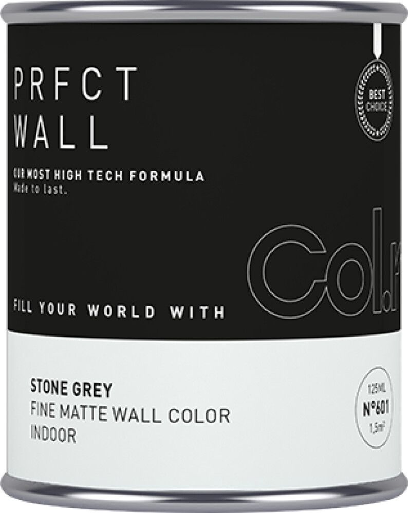 VEGGMALING COL.R PRFCT N.601 0,125L STONE GREY