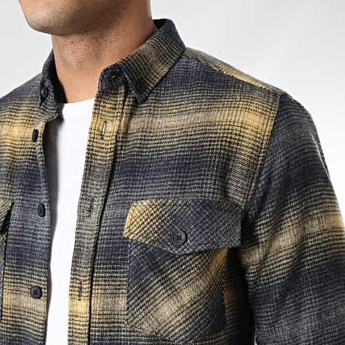 Surchemise Carreaux Y-2042 Jaune Bleu Marine