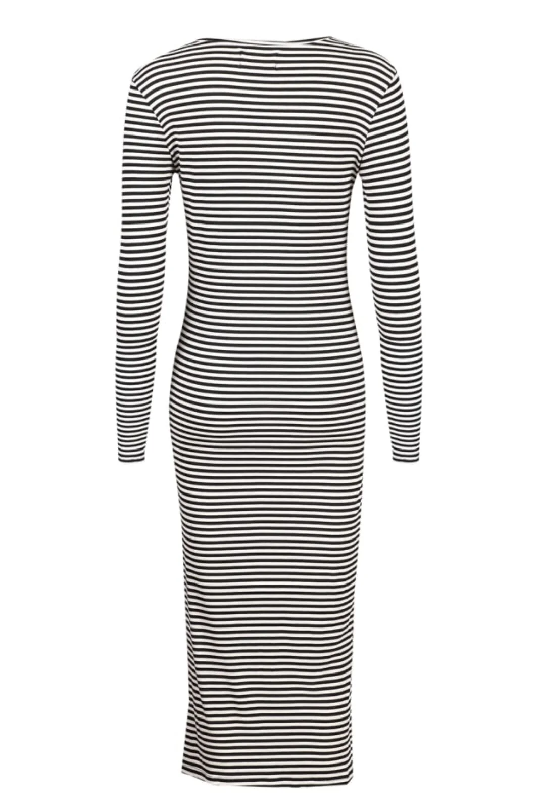 Liberte Natalia-Ls-Dress black creme small stripe