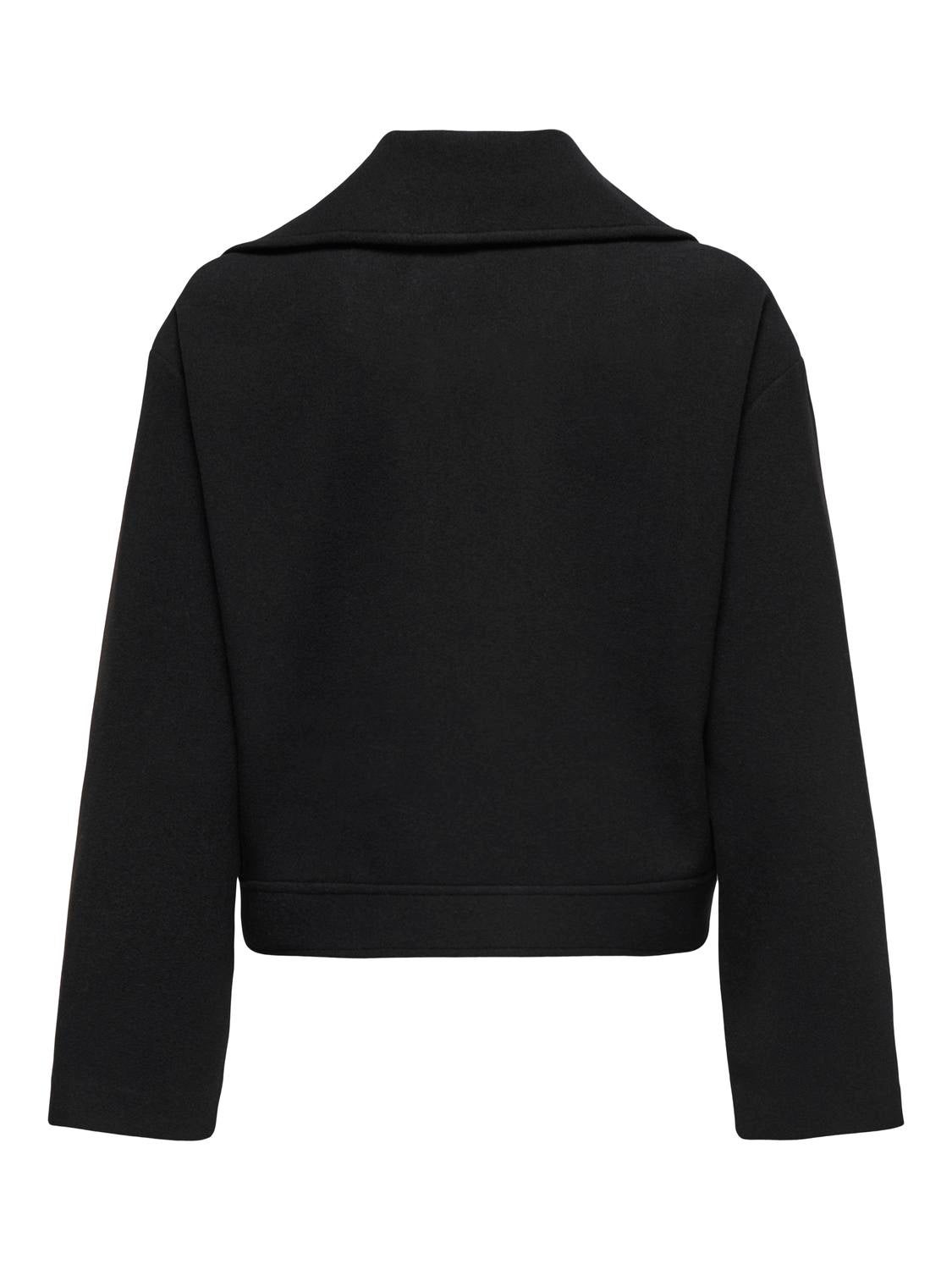 ONLNANCY Bikerjacke in Lederoptik Black