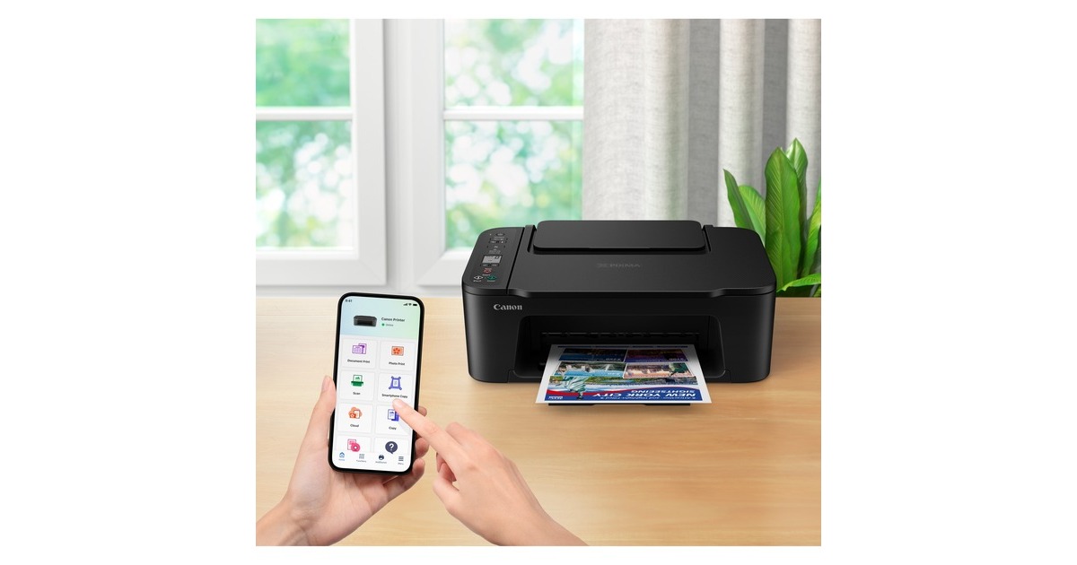 CanonPIXMA TS3750i all-in-one inkjetprinter  (Zwart, Scannen, Kopiëren, Faxen, Wi-Fi, Cloud)