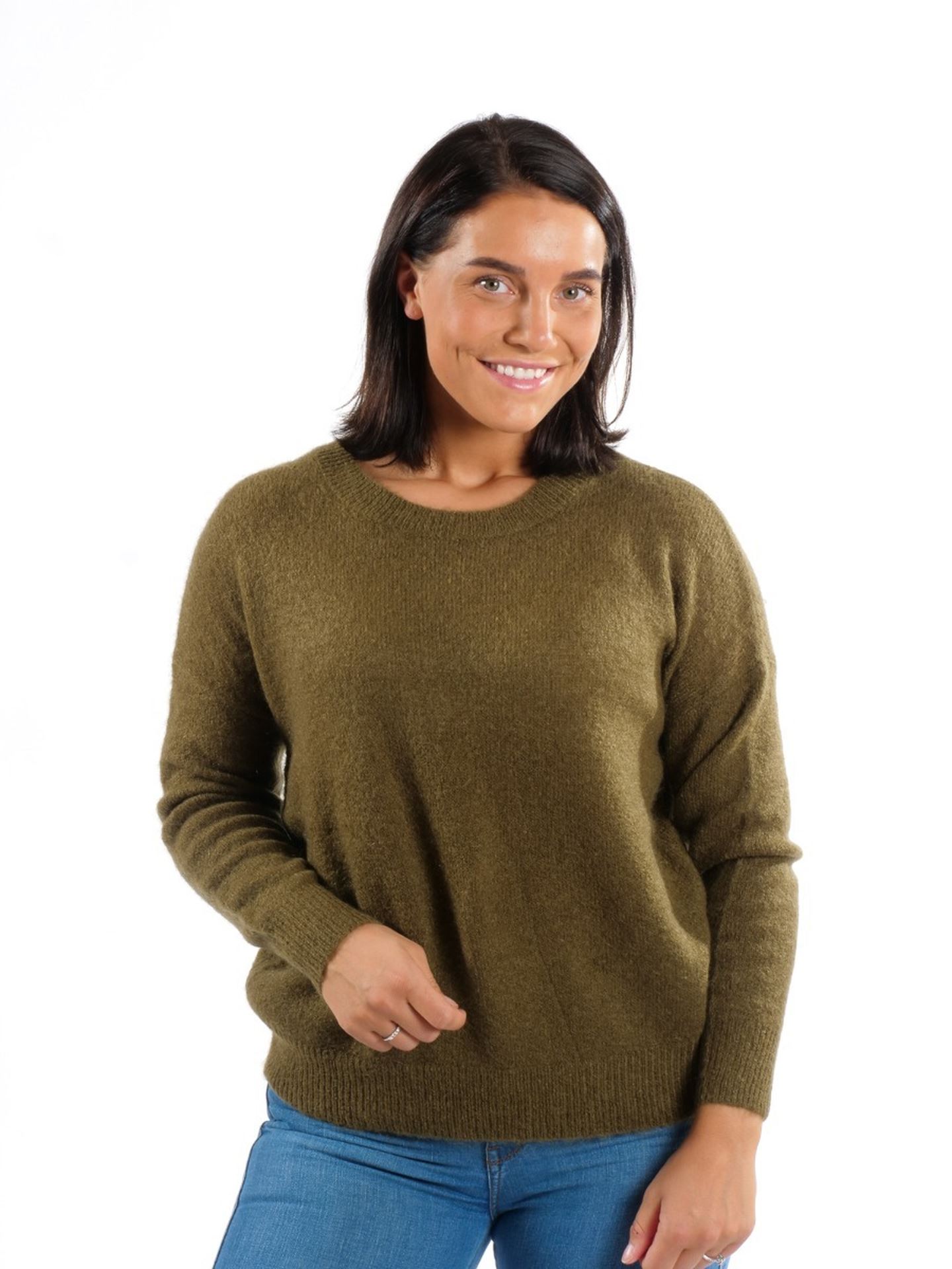 Femme Mohair O-Neck Pullover