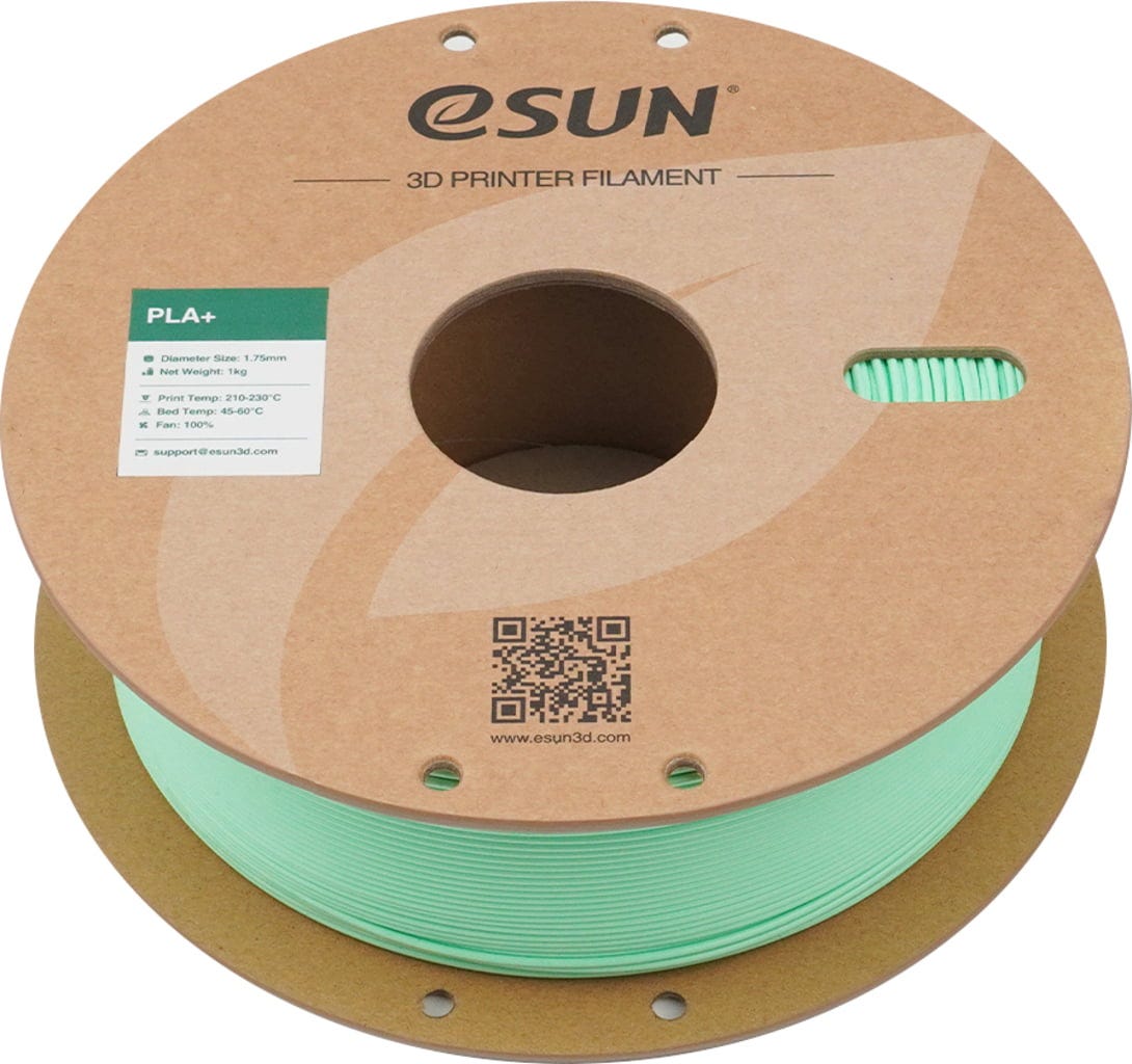 eSUN  PLA+ Mint Green, 1,75 mm / 1000 g    PLA-Filament mit verbesserten physikalischen Eigenschaften in Mint Green