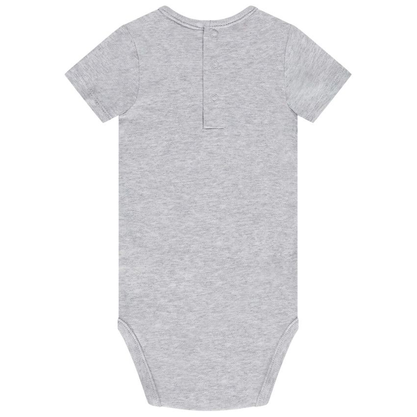 Lot de 3 bodys manches courtes unis pour bébé garçon - Bleu
