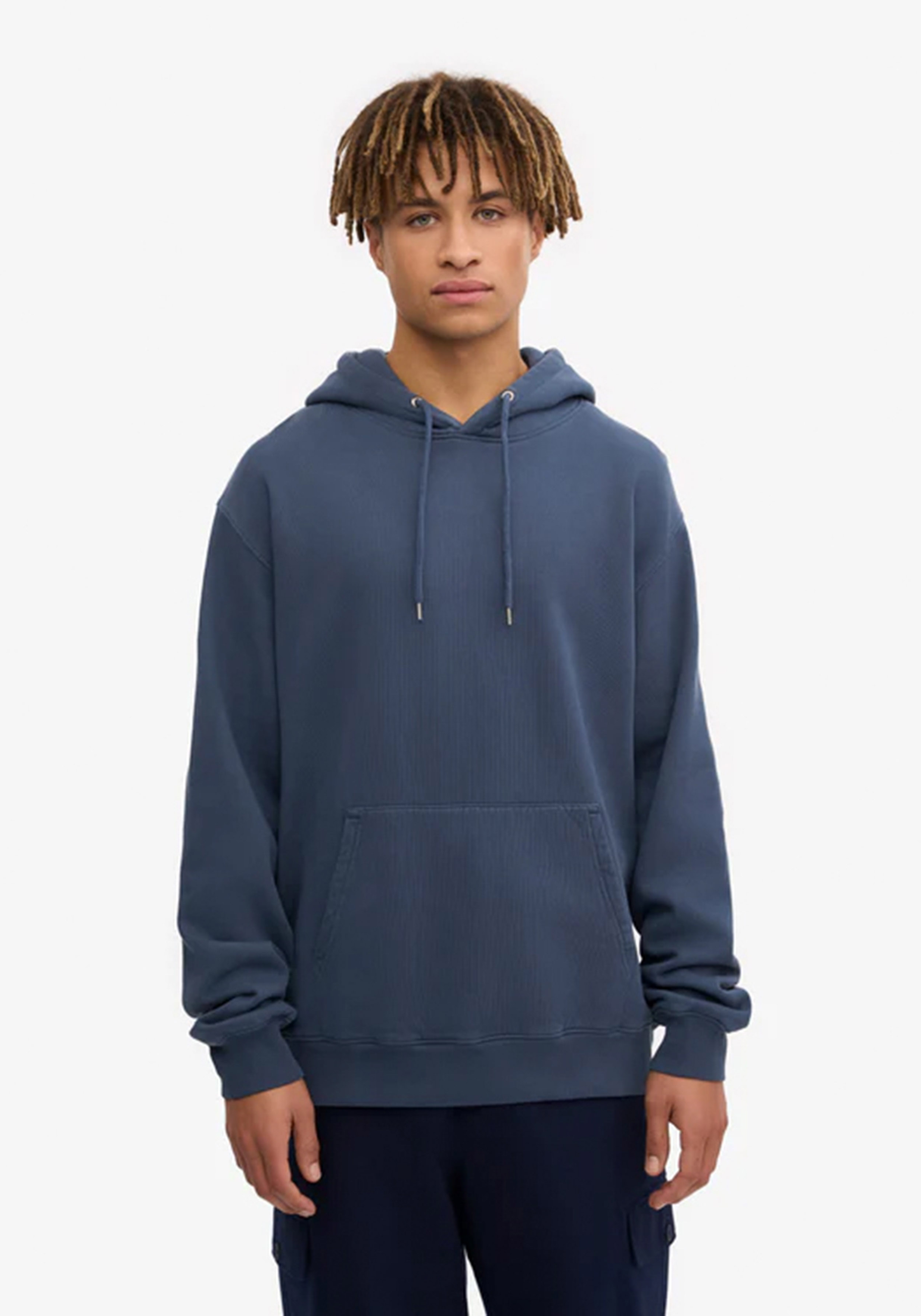 Colorful Standard Hoodie Petrol Blue