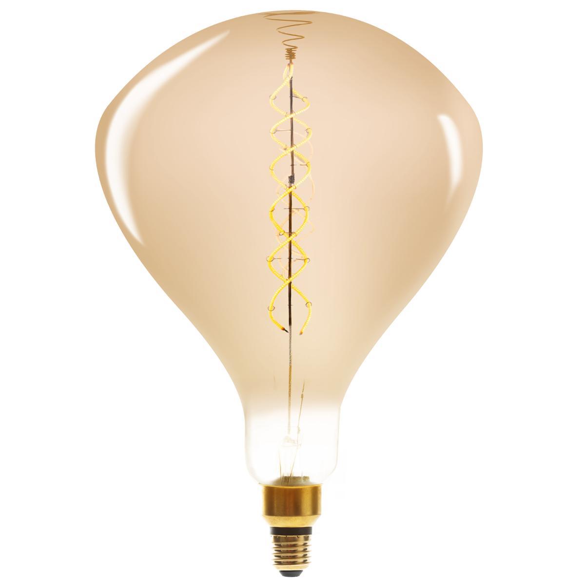 AMPOULE LED GOUTTE AMBREE FILAMENT TORSADE E27