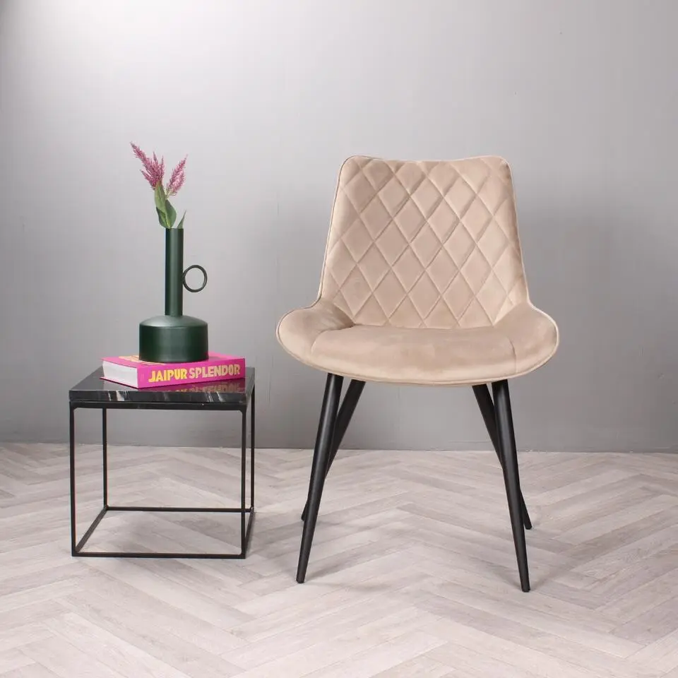 DS4U - Benito 3.0 eetkamerstoel velours - champagne
