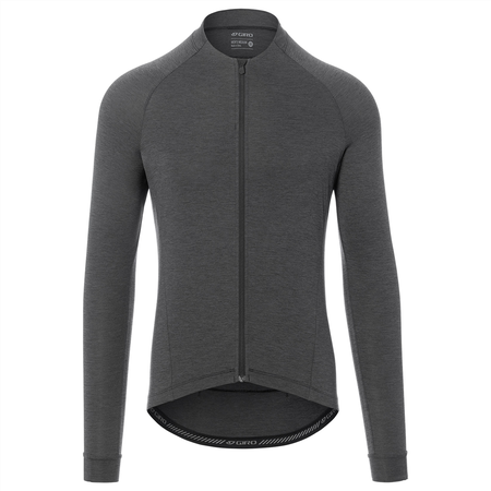 NEW ROAD Herren-Gravel-Langarmtrikot  charcoal heather  L