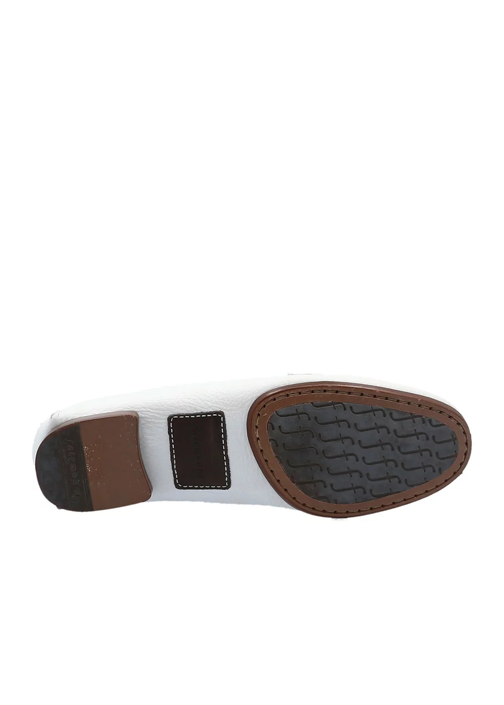 MOCASSIN W PENNY MOC CUIR BLANC