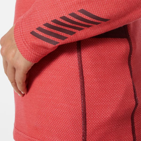 T-shirt thermique HELLY HANSEN W LIFA MERINO MIDWEIGHT CREW POPPY RED