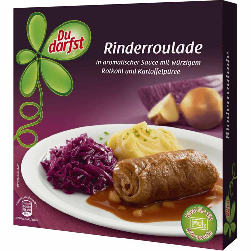Du darfst Fertiggericht Rinderroulade 400g MHD:29.12.25