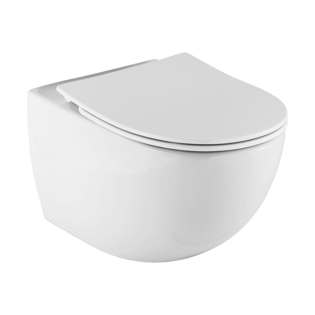 Plieger Zano softclose toiletzitting wit glans