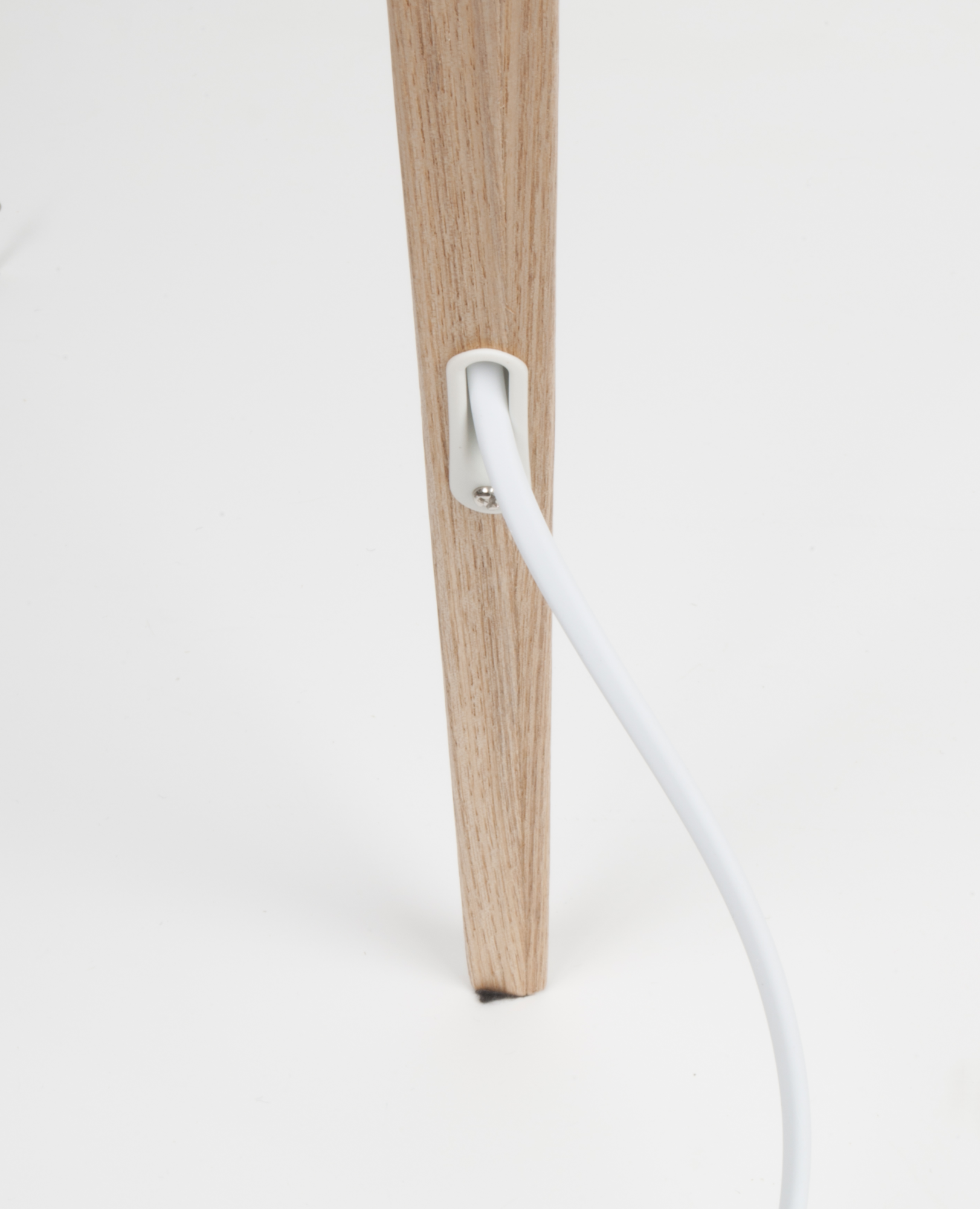 Vloerlamp Tripod hout wit