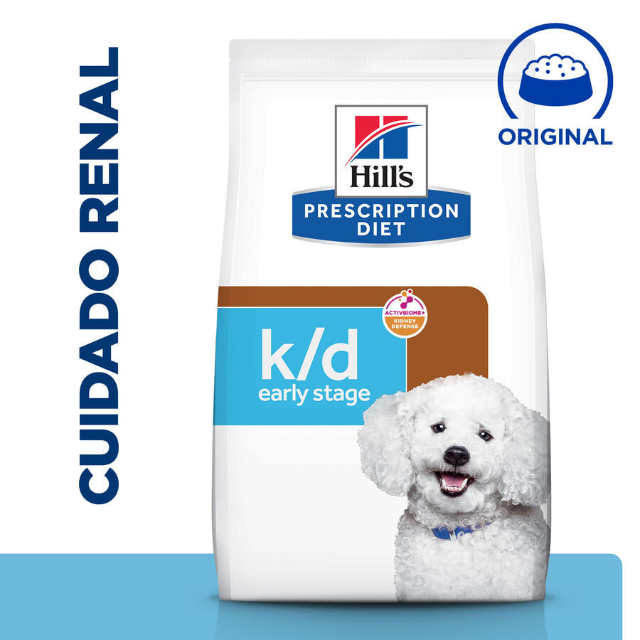 Ração Hill's Prescription Diet Kidney Care k/d para cães em estágio inicial