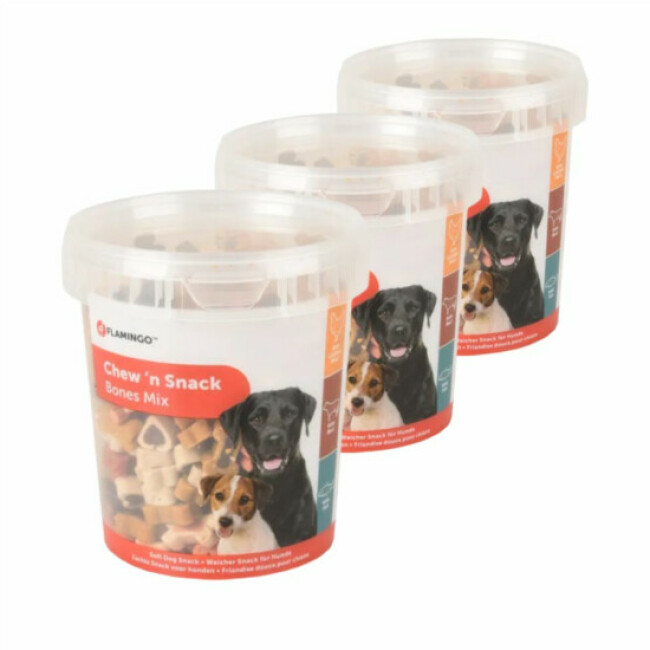 Friandise pour chien Chew'n Snack Bones Mix