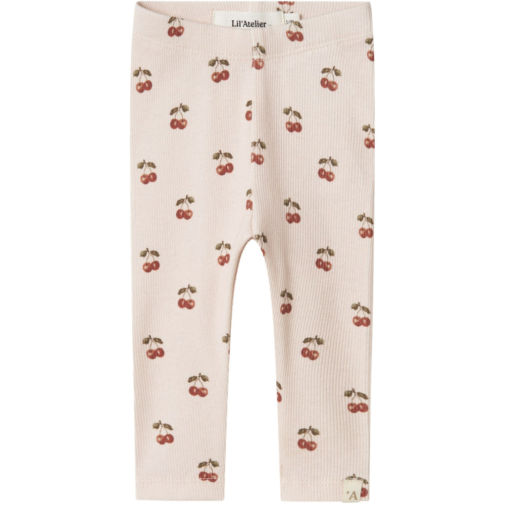 Køb Lil'Atelier Silver Peony Cherry Nbflavo Elf Slim Leggings Lil Noos