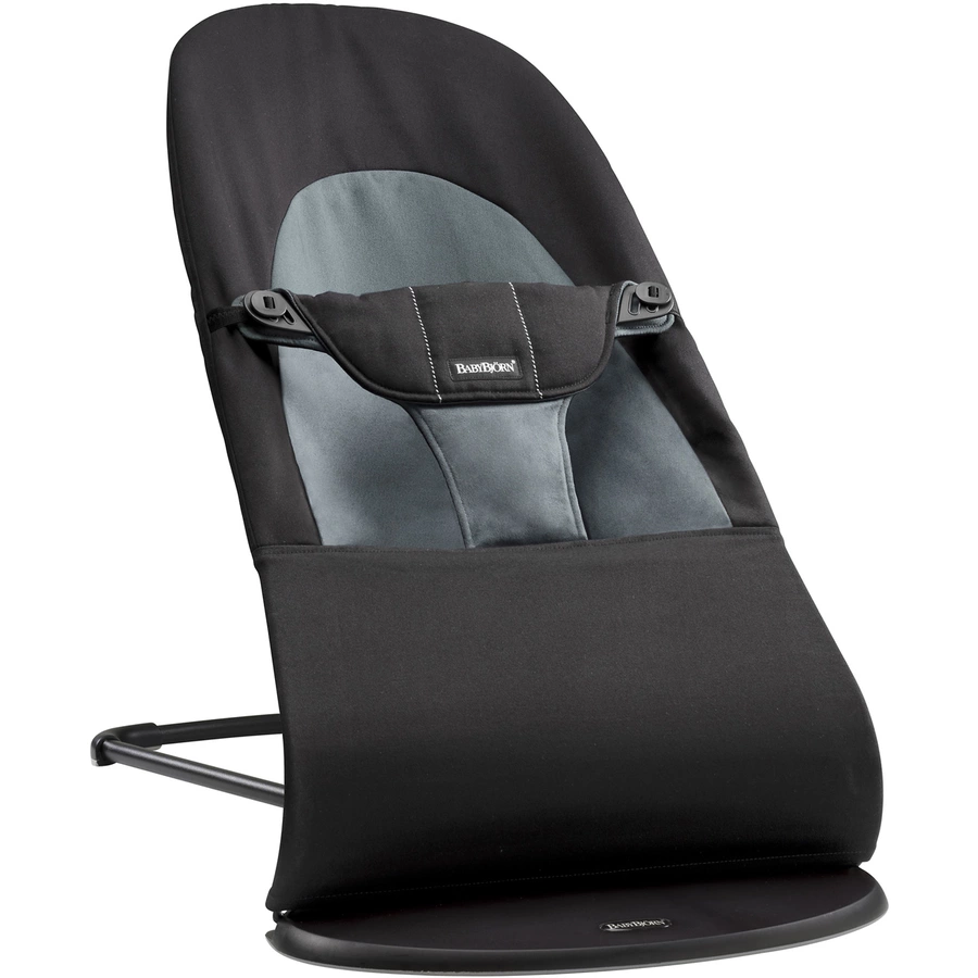 BABYBJÖRN Babywippe Balance Soft Cotton SchwarzDunkelgrau