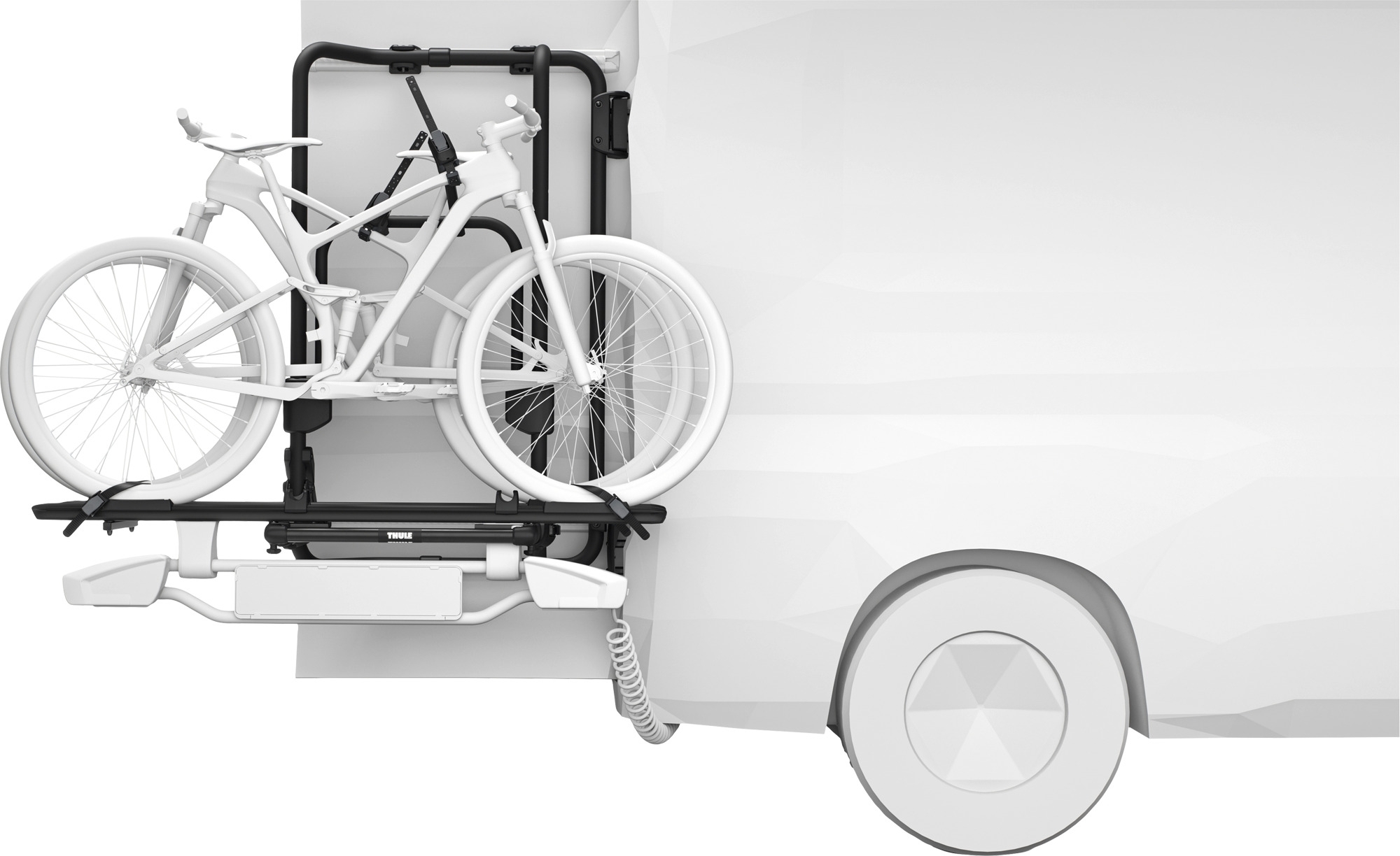 Thule VeloTrack Fahrradträger für Ducato / Jumper / Boxer / Movano / Proace Max passend für 2 Fahrräder, E-Bike geeignet