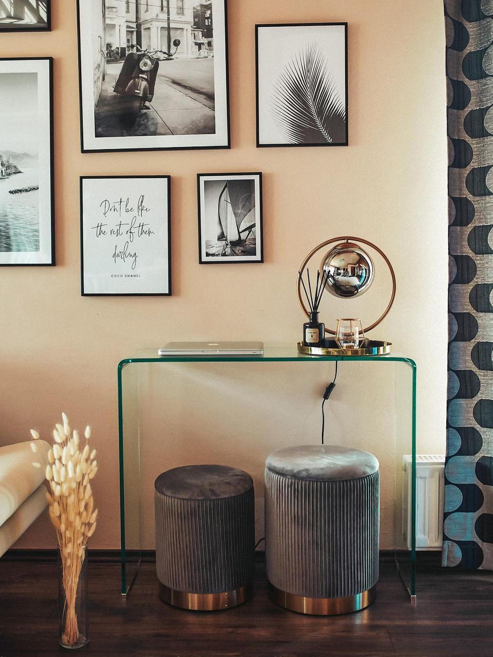 Sidetable KENDALL Veiligheidsglas Transparant