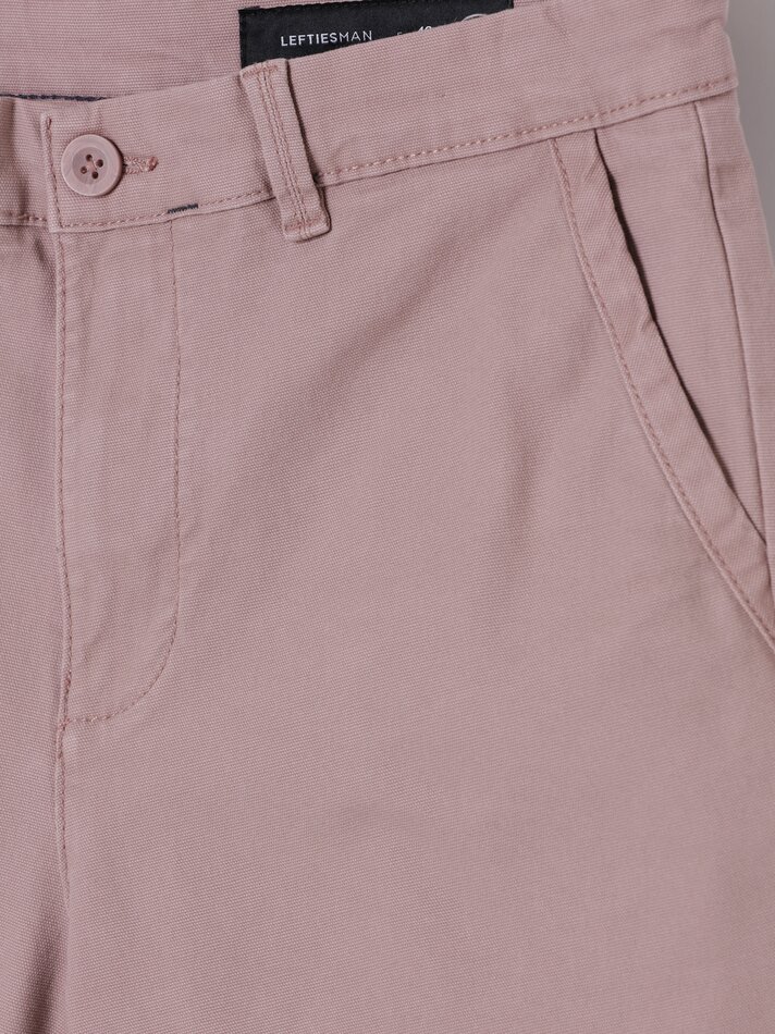 Bermuda chinesa de corte justo - Rosa fluorescente