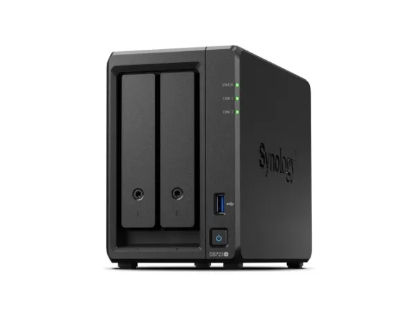 Synology Disk Station DS723  - NAS-server - 2 bays - RAID 0, 1, JBOD - RAM 2 GB - Gigabit Ethernet - iSCSI support