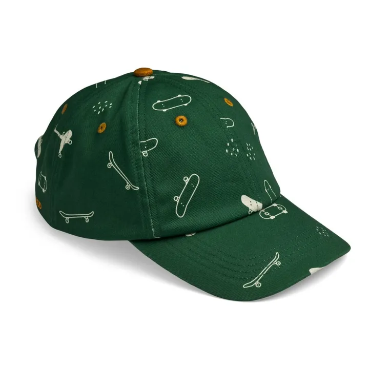 Liewood Casquette Coton Bio Danny | Vert foncé