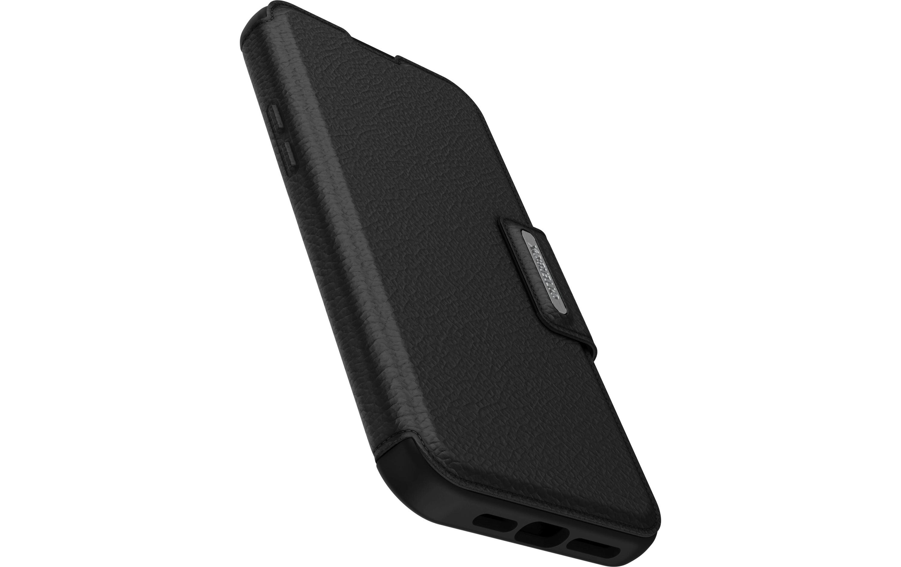 Book Cover Strada iPhone 15 Plus SchwarzSchutzhülle für das Apple iPhone 15 Plus